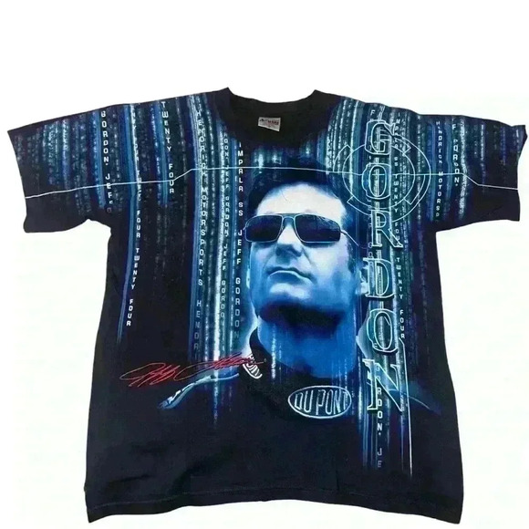 Vintage Jeff Gordon Matrix t shirt Size M NASCAR Chase Authentics - Picture 1 of 5